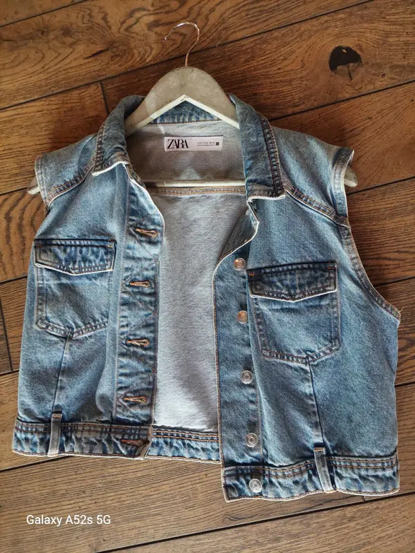 veste jean sans manches